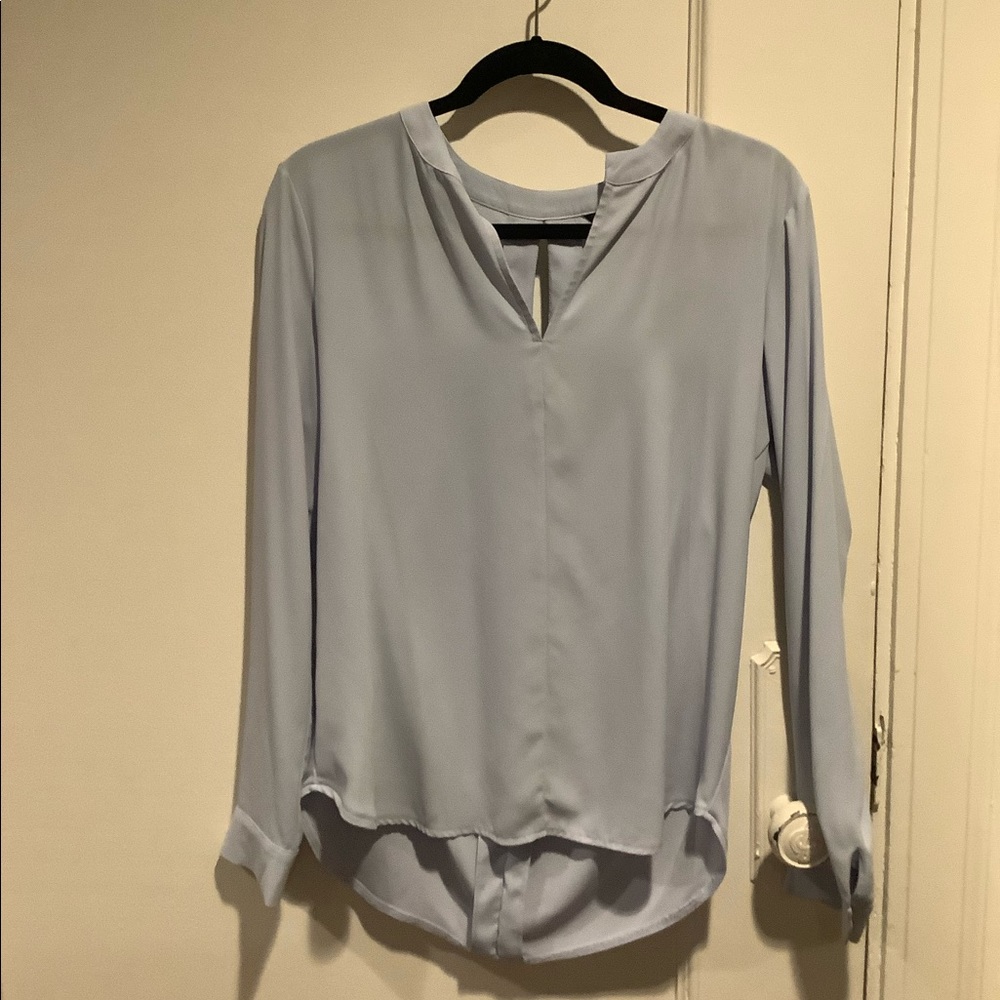 Light blue top